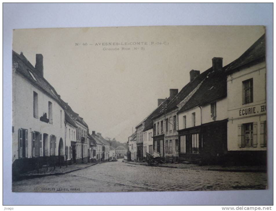 AVESNES-le-COMTE  (Pas-de-Calais)  :  Grande Rue   (N°5) - Avesnes Le Comte