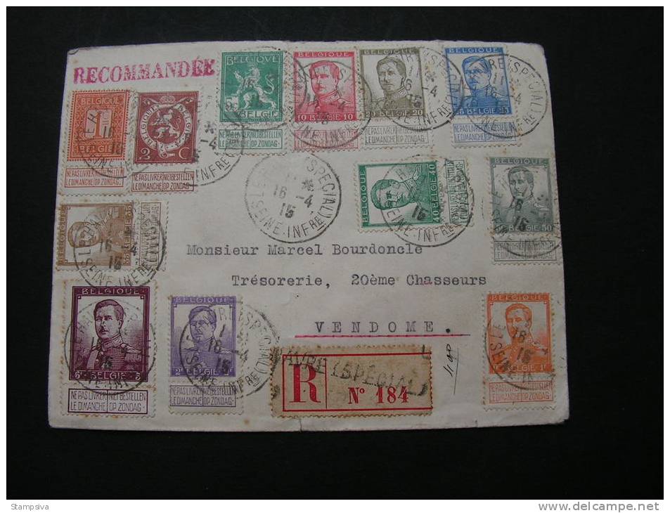 == Belgien R Cv. Le Havre Special , 1915 Bis 5Franken. - 1912 Pellens