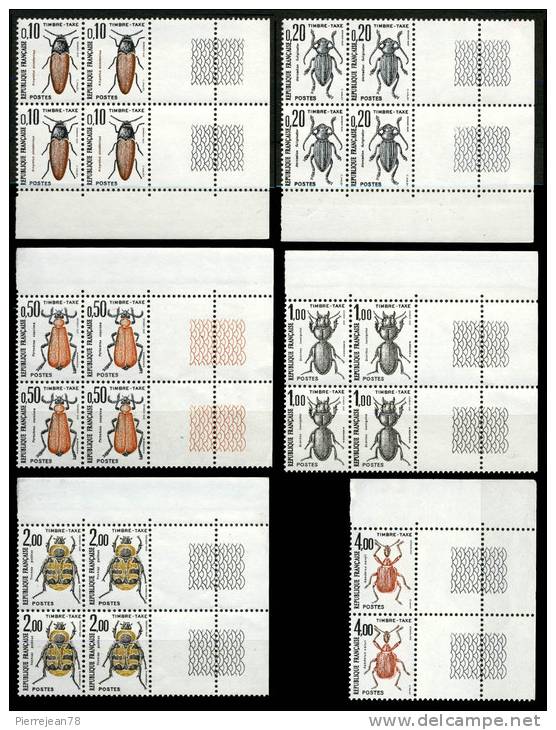 SERIE INSECTES COLEOPTERES 103 à 108 AVEC BORDURE DE COIN  1982 - 1960-.... Nuevos