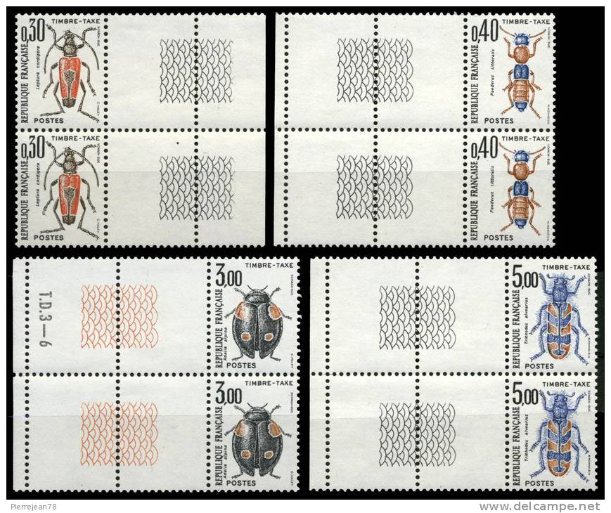 SERIE INSECTES COLEOPTERES 109 à 112 AVEC BORDURE 1983 - 1960-.... Neufs