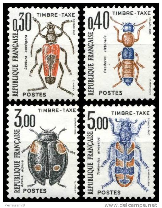 SERIE INSECTES COLEOPTERES 109 à 112  1983 - 1960-.... Neufs