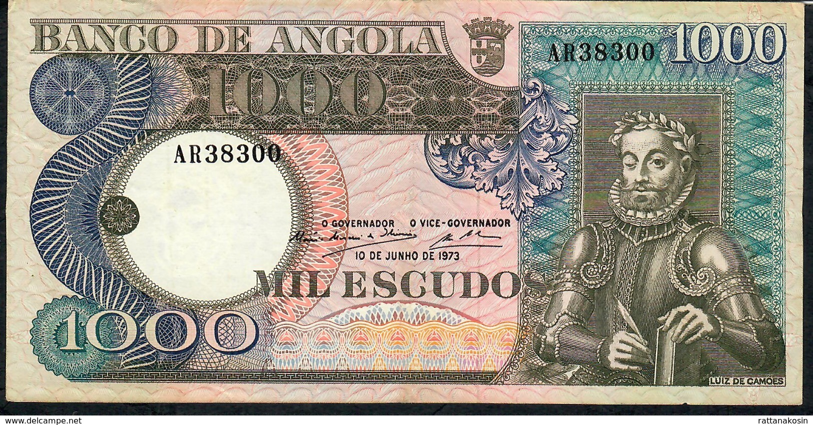 ANGOLA 108 1000 ESCUDOS  1973  #AR   XF NO P.h. !!! - Angola