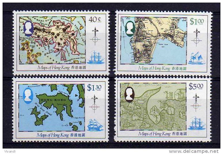 Hong Kong - 1984 - Maps Of Hong Kong - MNH - Neufs