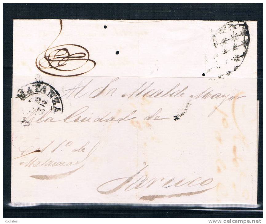 España. Prefilatelia. Matanzas - ...-1850 Prephilately