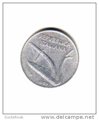 ITALY    10  LIRE  1955  (KM # 93) - 10 Lire