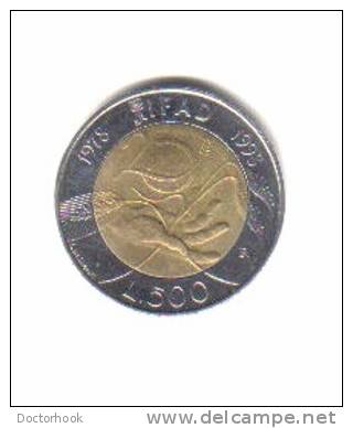 ITALY    500  LIRE  1998 (KM # 193) - 500 Liras