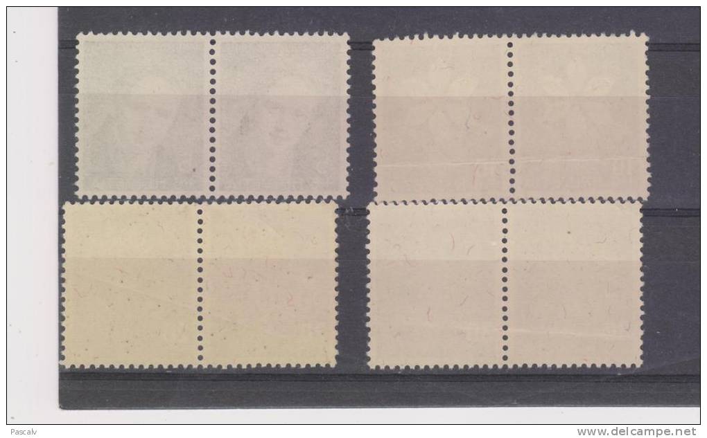 Yvert 433 / 436 ** Neuf Sans Charnière MNH En Paire - Unused Stamps