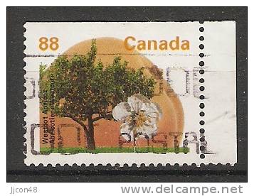 Canada  1994  Definitives Trees: Westcot Apricot (o) Phos. Frame - Single Stamps