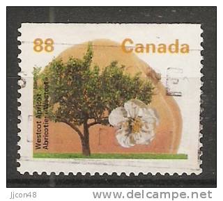 Canada  1994  Definitives Trees: Westcot Apricot (o) Phos. Frame - Single Stamps