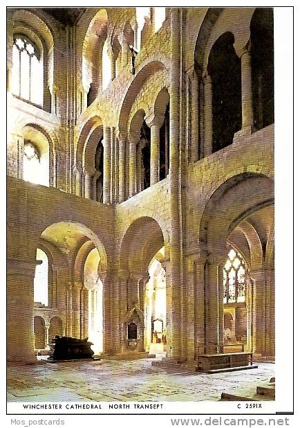 Hampshire Postcard - Winchester Cathedral - North Transept     LC1682 - Winchester
