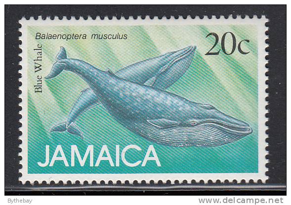 Jamaica MNH Scott #683 20c Blue Whale (Balaenoptera Musculus) -  Marine Mammals - Jamaique (1962-...)