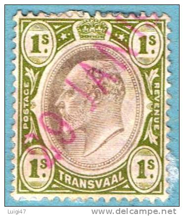 1902-03 - Transwall -  Edoardo VII  N° 155 - Transvaal (1870-1909)