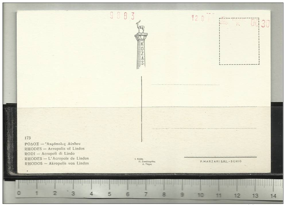 Rhodes Acropolis Of Lindos - Griechenland