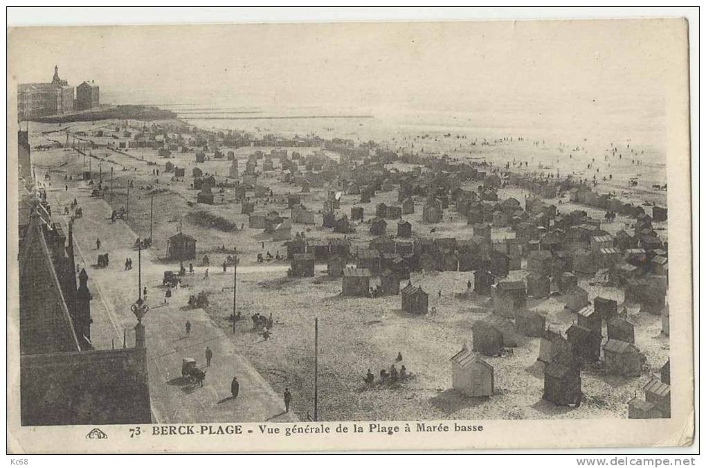 62 - Berck Plage - Vue Générale De Plage à Marée Basse - Berck