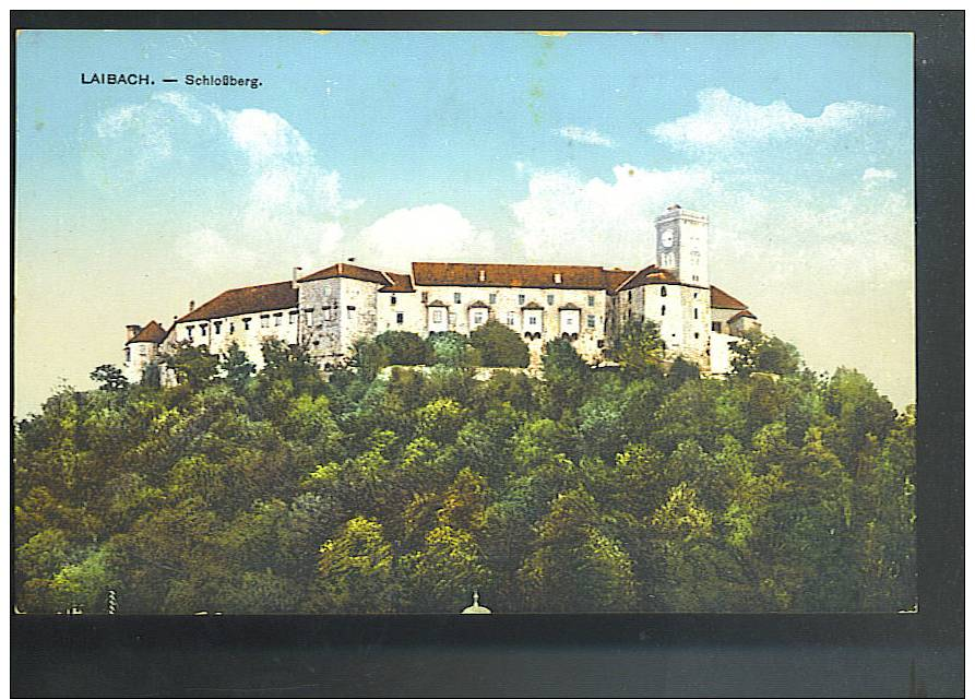 LAIBACH  ( Slovenia ) Schlosberg Cartolina Non  Viaggiata Primi 900 - Slovenia