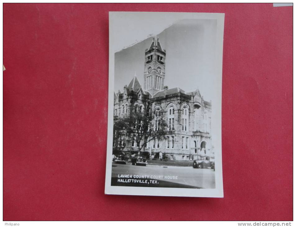 - Rppc--- Texas >   Hallettsville  Lavaca County Court House Kodak Box    Ref 880 - Other & Unclassified