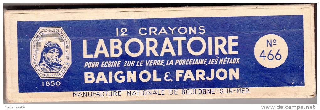 Boite à Crayons Publicitaire En Carton (vide) - Baignol & Farjon à Boulogne Sur Mer - Dosen