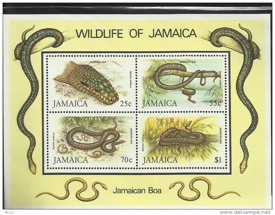 JAMAICA 1984  WWF Boa  S/S - Other & Unclassified