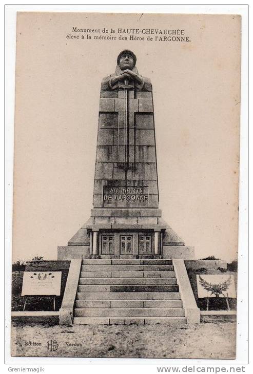 Cpa - Monument De La Haute-Chevauchée élevé à La Mémoire Des Héros De L' Argonne - Monuments Aux Morts