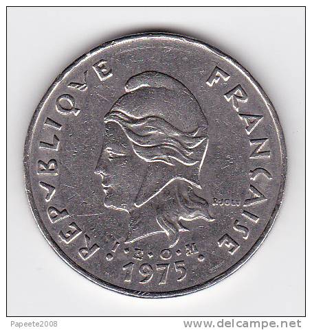 Polynésie Française / Tahiti - Pièce De 50 FCFP - 1975 - Polynésie Française