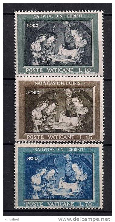 VATICANO 1960, YVERT 310/312**, NAVIDAD - Nuevos