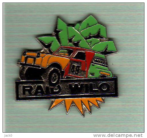 Pin´s  Automobile  4 X 4 , Rallye  RAID  WILO - Rally