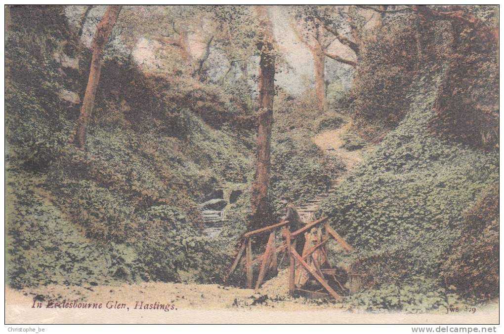 Old Postcard, Hastings, In Ecclesbourne Glen (pk9805) - Hastings