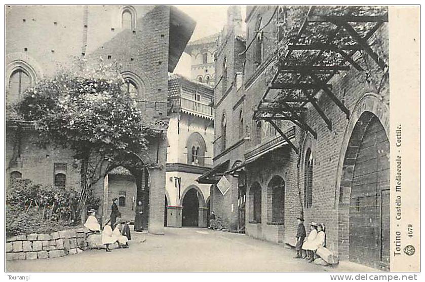 Mars13 466 : Torino  -  Castello Medioevale  -  Cortile - Autres Monuments, édifices