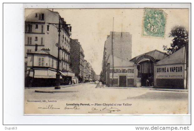 LEVALLOIS PERRET - Place Chaptal Et Rue Vallier - Très Bon état - Levallois Perret