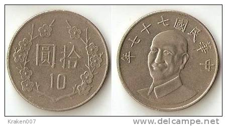 Taiwan  10 Yuan Y#553 - Taiwan