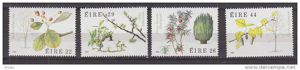 Q0887 - IRLANDE IRELAND Yv N°535/38 ** FLORE - Unused Stamps