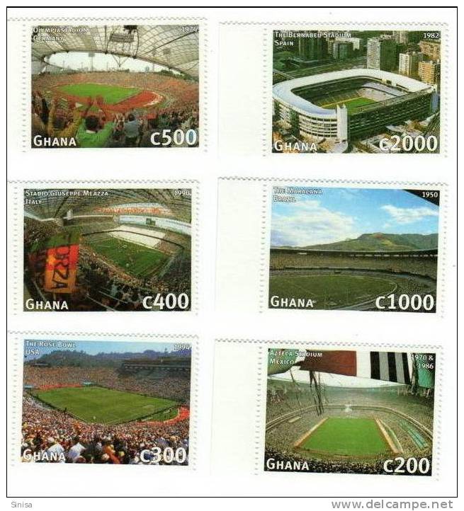 Ghana / Football / Soccer / Stadiums / France `98 - Ghana (1957-...)