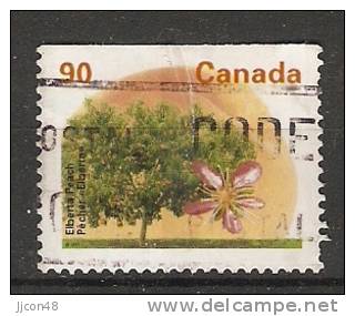 Canada  1995  Definitives Trees: Elberta Peach  (o) P.13.25 X 13 - Single Stamps