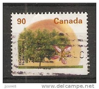 Canada  1995  Definitives Trees: Elberta Peach  (o) P.13.25 X 13 - Sellos (solo)