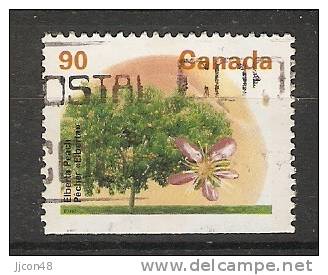 Canada  1995  Definitives Trees: Elberta Peach  (o) P.13.25 X 13 - Single Stamps