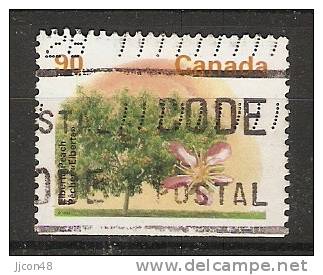 Canada  1995  Definitives Trees: Elberta Peach  (o) P.13.25 X 13 - Sellos (solo)