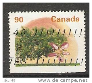 Canada  1995  Definitives Trees: Elberta Peach  (o) P.14.5 X 14 - Single Stamps