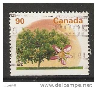 Canada  1995  Definitives Trees: Elberta Peach  (o) P.14.5 X 14 - Single Stamps