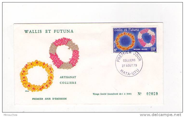 FDC Wallis Et Futuna - Artisanat - Colliers - Obl Du 27/08/79 (1er Jour) - FDC