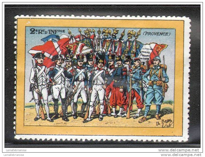 VIGNETTE MILITAIRE - 2e REGIMENT D´INFANTERIE (PROVENCE) - Vignettes Militaires