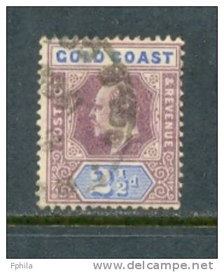 1902 GOLD COAST KING EDWARD VII. MICHEL: 37 USED - Goudkust (...-1957)