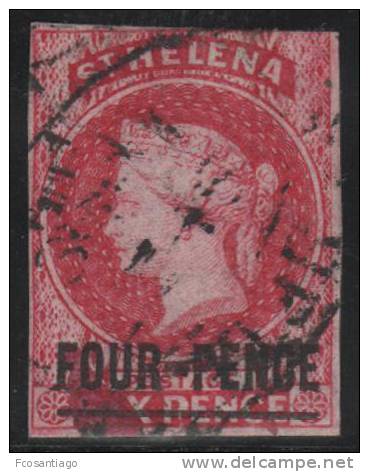 SANTA HELENA 1863 - Yvert #4 - VFU - Sainte-Hélène