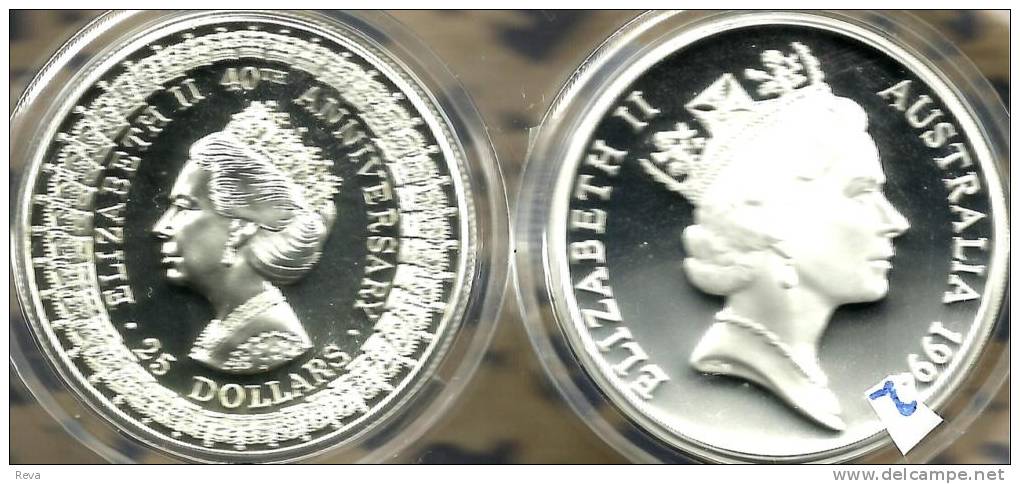 AUSTRALIA $25 ROYAL LADIES MASTERPIECES IN SILVER 1992 PROOF READ DESCRIPTION CAREFULLY!! - 25 Dollars