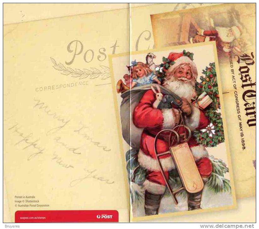 Entier Postal  D'Australie Sur Env. Avec Timbre "Noël" + Carte De Correspondance Assortie - Navidad