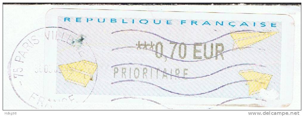 F Frankreich 2005 Mi Xx Automatenmarke € 0,70 - 2000 « Avions En Papier »