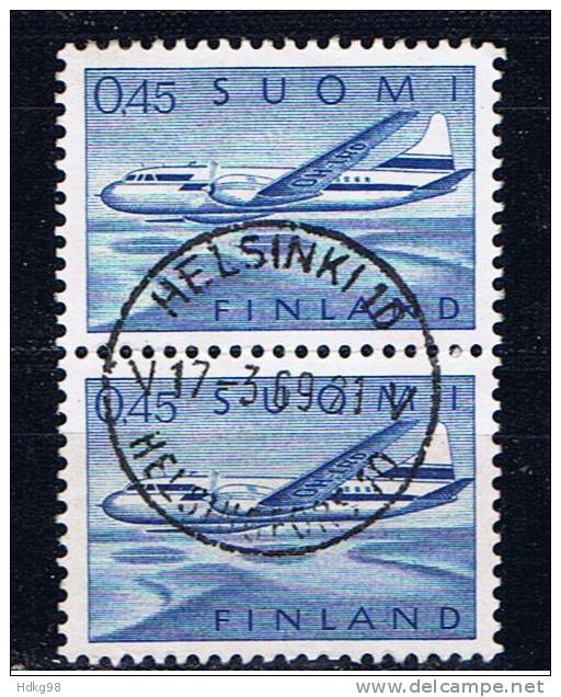 FIN Finnland 1963 Mi 563 Flugzeug (Paar) - Usati