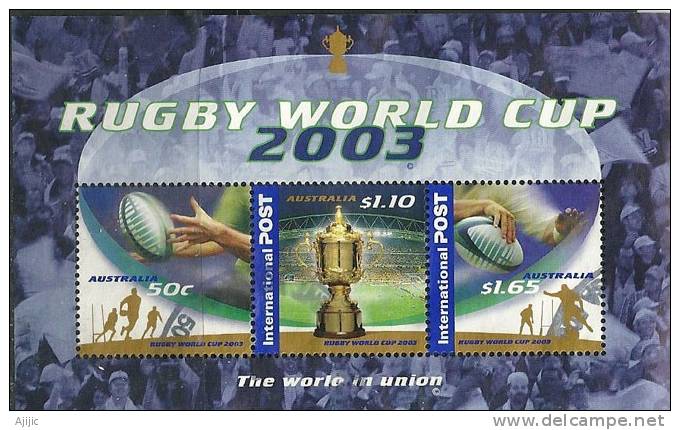 AUSTRALIE. BF WORLD CUP 2003 Oblitéré. Yv. Nr 78 - Rugby