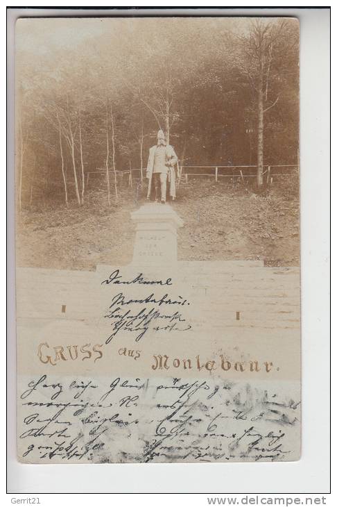 5430 MONTABAUR, Gruss Aus...., 1900, Photo-AK, Denkmal Wilhelm Der Grosse - Montabaur