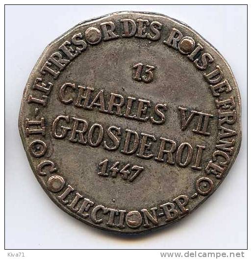 Collection BP   "CHARLES VII,  Gros De Roi 1447"  1960/70   N° 13 UNC - Colecciones