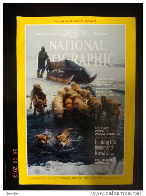 National Geographic Magazine April 1984 - Wissenschaften